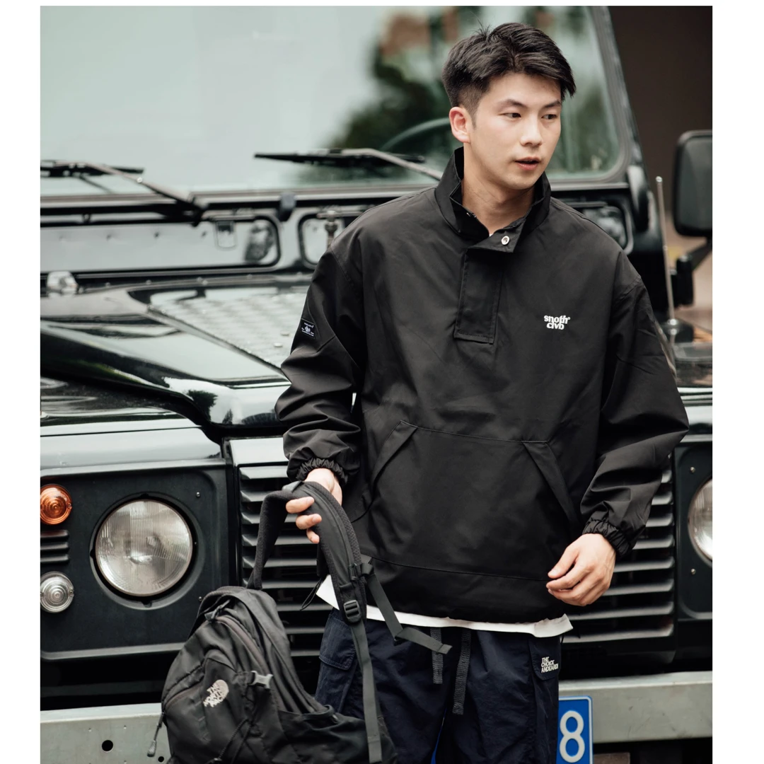 大成23秋季新款夹克外套休闲连帽情侣宽松运动户外日系潮流5036