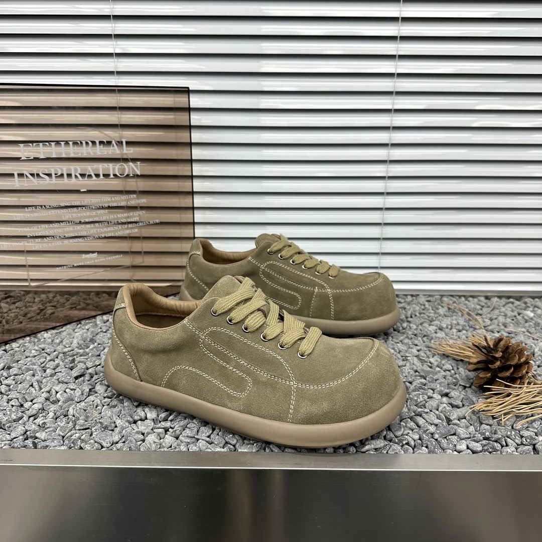 男士冬季时尚勃肯鞋百搭休闲鞋英伦风男鞋透气加绒保暖防滑德训鞋