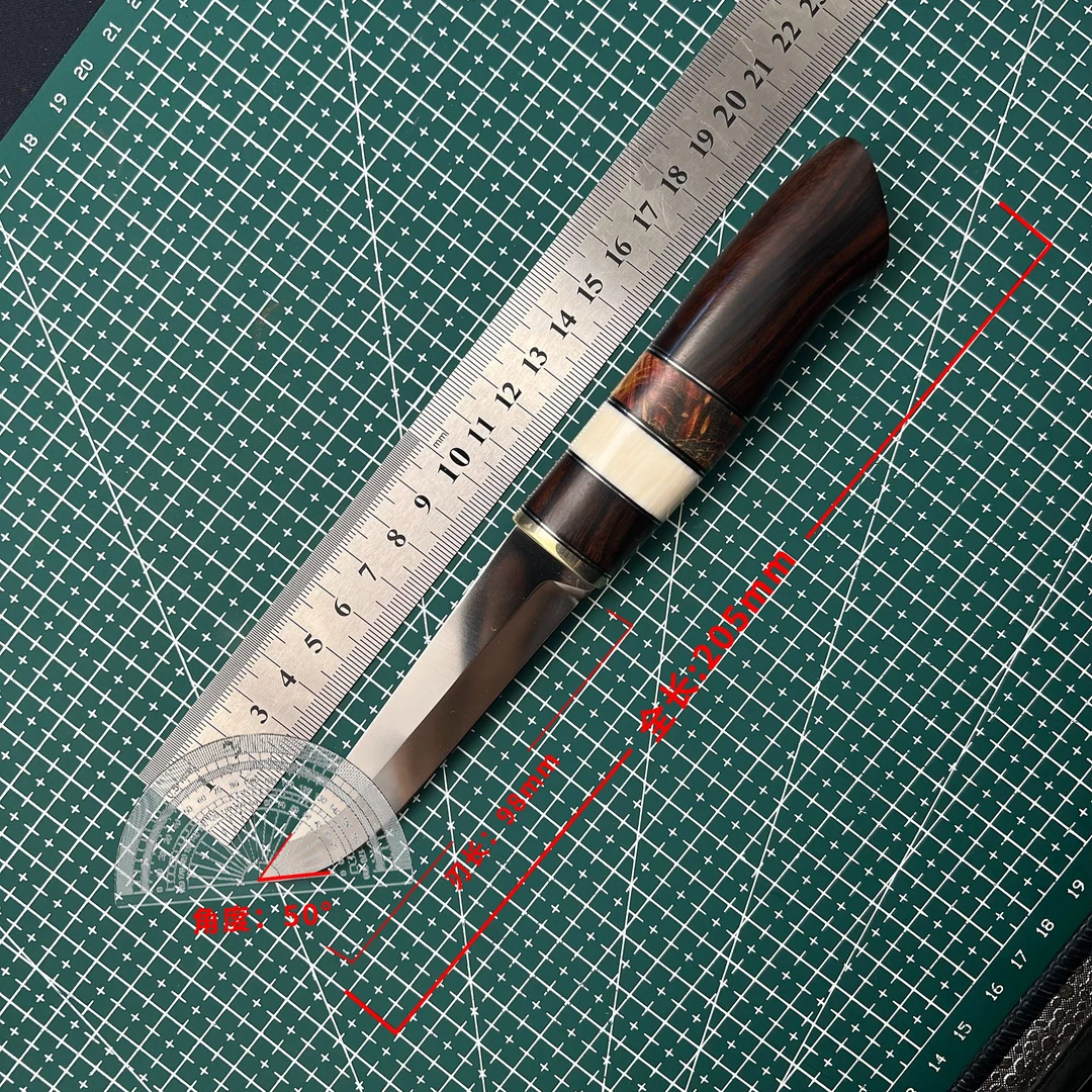 兆阳手工造北欧小直刀户外露营烧烤