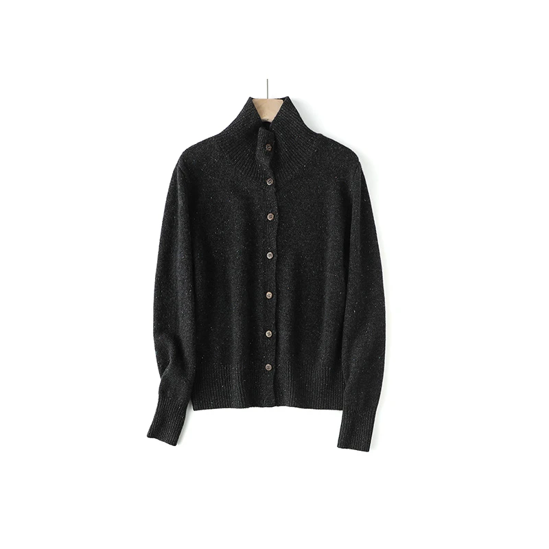 sweet茶茶家 /彩点100全羊毛针织开衫