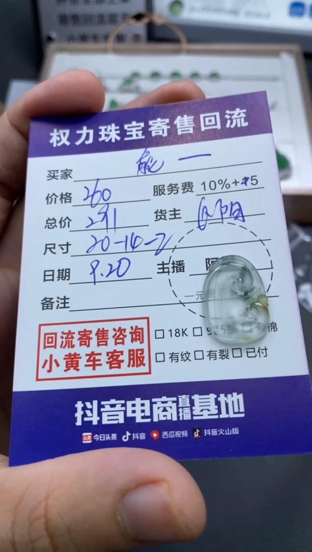 【闪购商品】翡翠颈饰未镶嵌寄售不退换