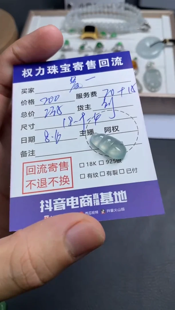 【闪购商品】翡翠颈饰未镶嵌寄售不退换