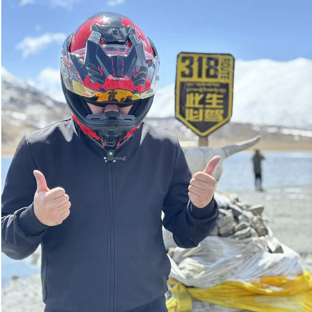何老师甄选摩托车机车骑行服CE2护具防风防水保暖冲锋衣