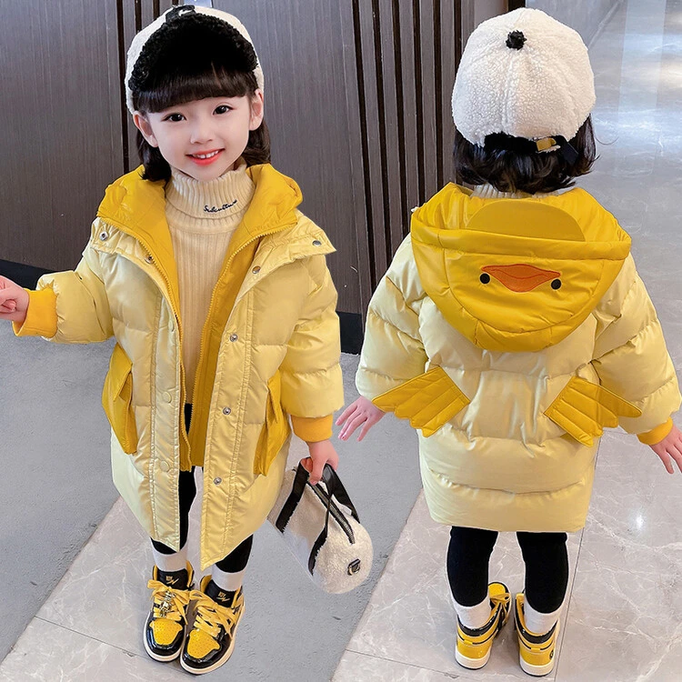 女孩动物棉服中长款免洗冬季秋冬婴儿大童冬款东北冬装外套婴幼儿