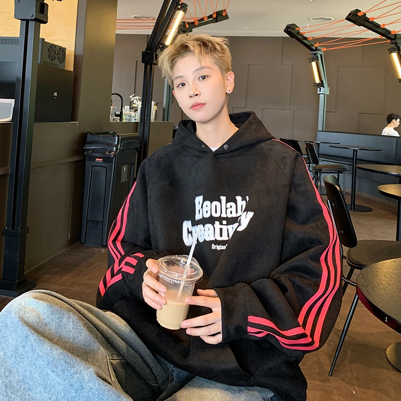 情侣款卫衣上衣长袖新款潮牌百搭休闲宽松帅气运动连帽港风潮流