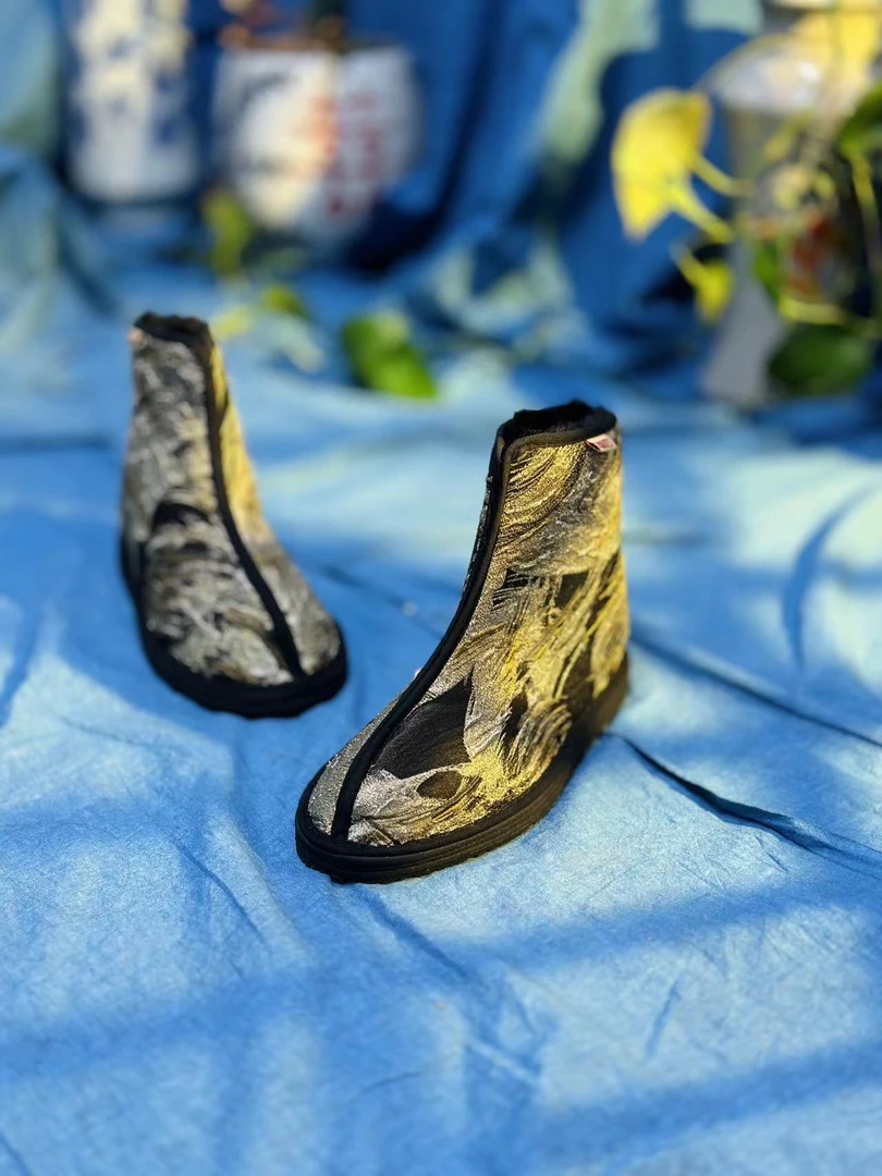 西楚【楠木】冬款——西楚XICHU手工千层底布鞋民族风绣花冬季加绒