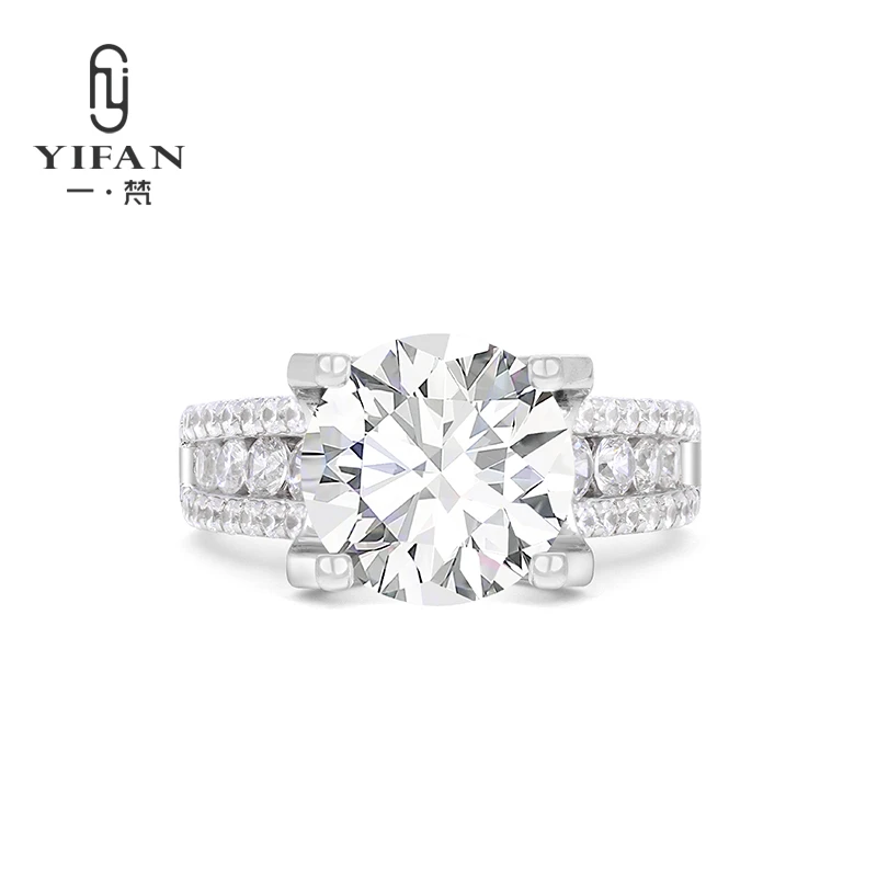 一梵 925银合成锆石戒指 1124-设计师款满天星经典牛角时尚戒指