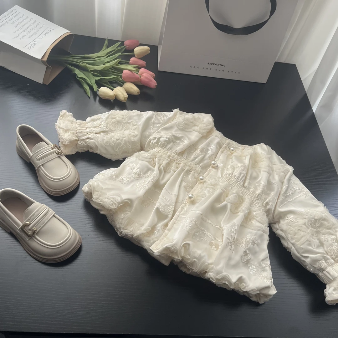 【3】秋冬季新款国风开衫女童时尚外套女童棉衣