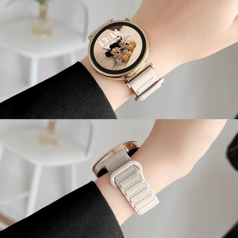 适用华为手表gt5表带新款watchgt4硅胶磁吸GT3智能运动gt表带高级