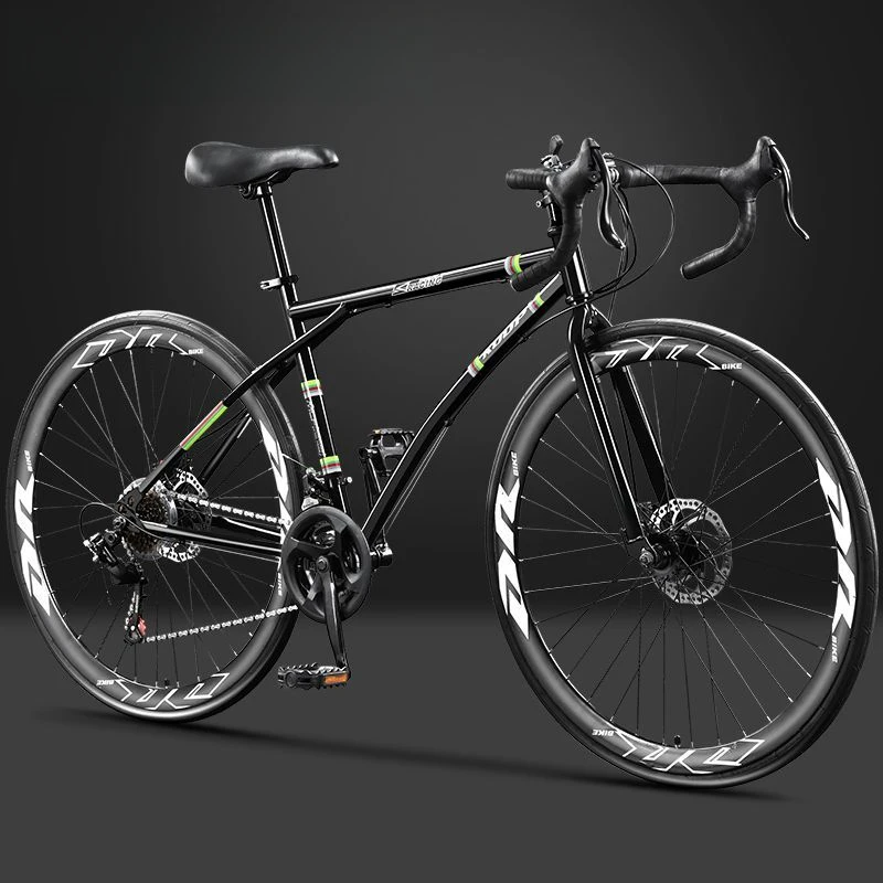 德国公路车自行车男式女款轻便超轻学生上下学变速青少年平把赛车