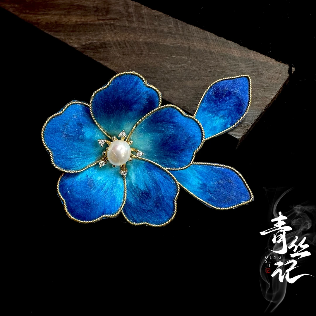 【山夏】绒花汉服配饰盘发发夹发簪耳环古风汉服饰品日常百搭