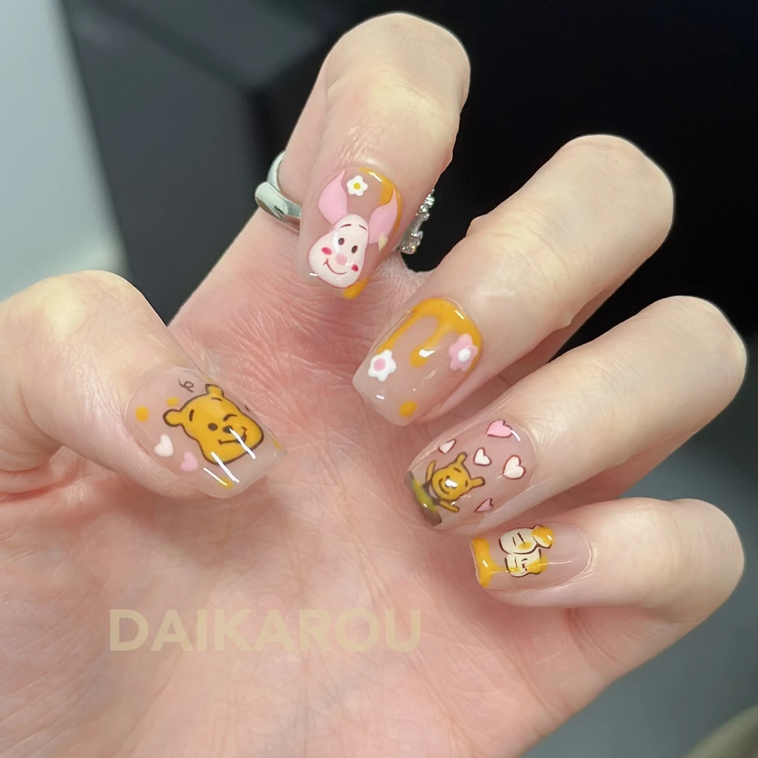 噗噗熊粉猪 黛卡柔 预售 新甲型 此度 手工穿戴甲10片