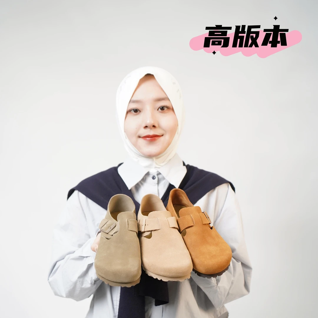 【桑坡小阳】代工厂出口单经典勃肯软木鞋平底日系情侣博肯全包单鞋