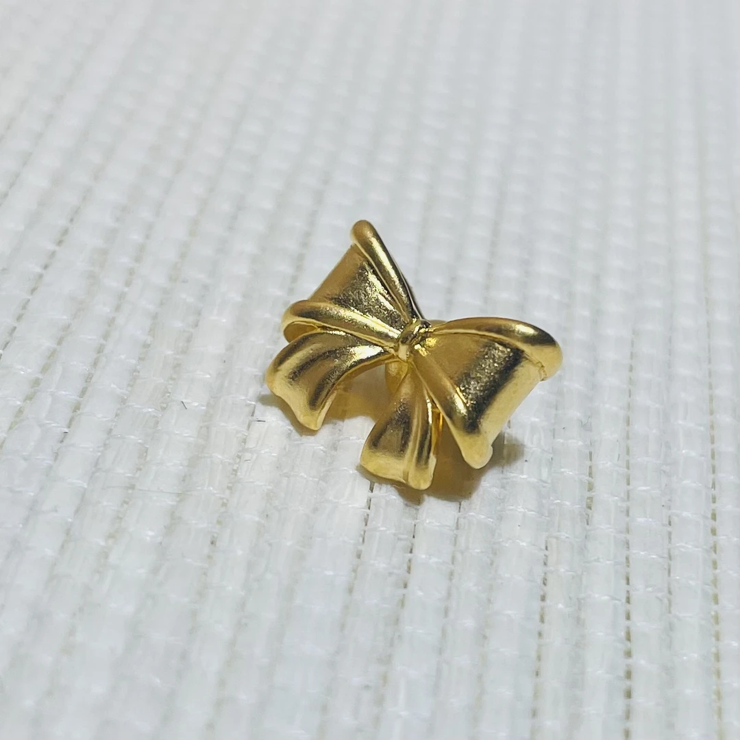 足金中穿蝴蝶结配件经典在逃公主配件