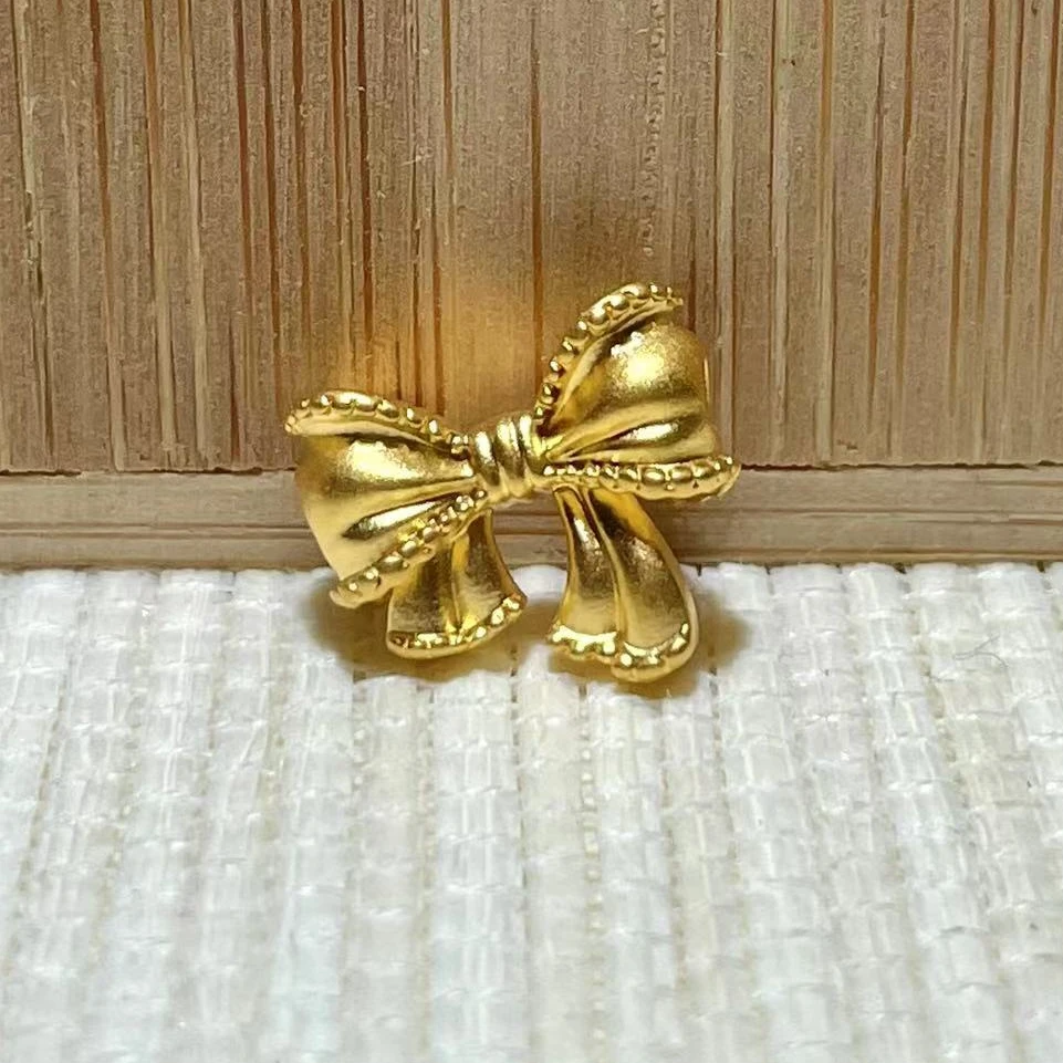 足金蝴蝶结新款中穿配件