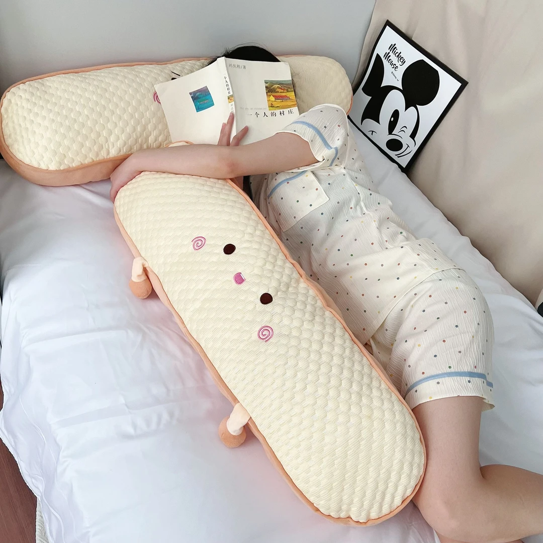 可爱吐司长条抱枕女生卧室床上侧睡夹腿枕头孕妇靠枕宿舍床头内胆