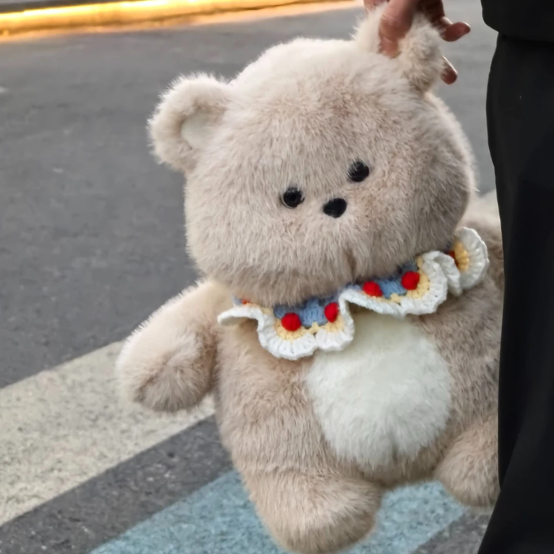可爱小熊玩偶包包兔子公仔双肩包娃娃背包毛绒玩具生日礼物女生