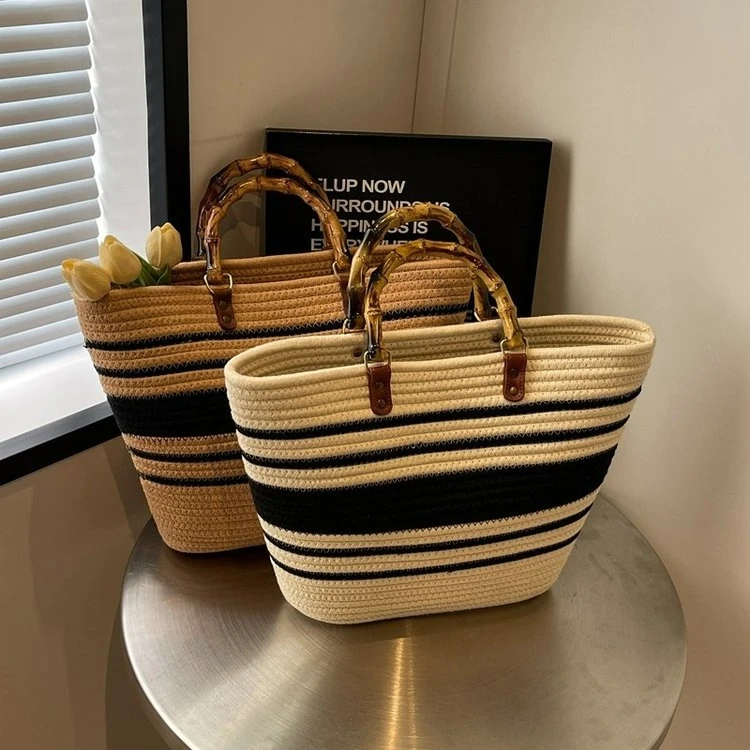 新款时尚百搭夏季编织包手提包