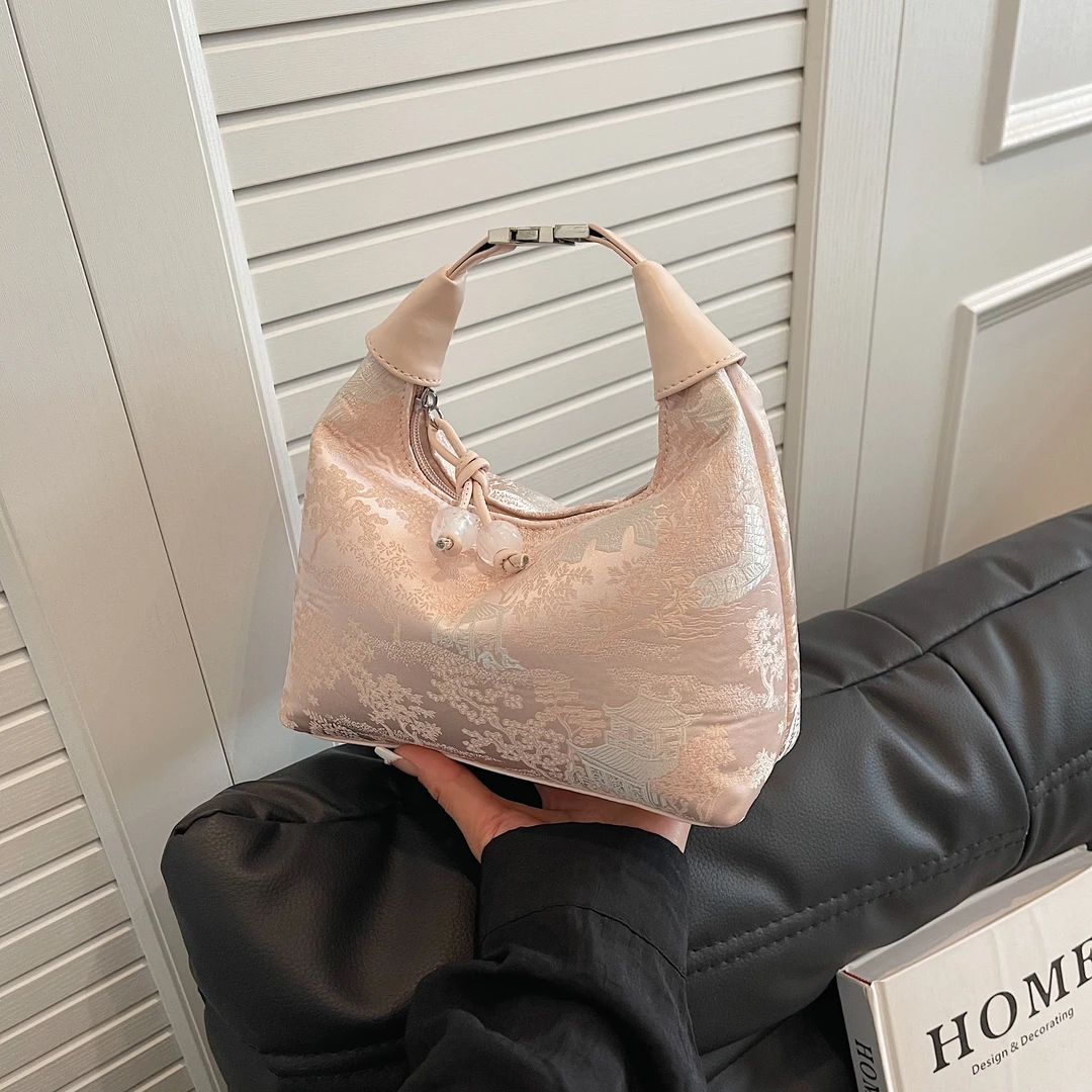 仙茉古风包包2025新款包包国风新中式手提包百搭夏天单肩包斜挎包