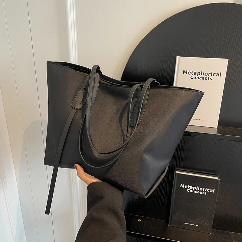 仙茉大容量包包女款爆款2025新款托特包时尚百搭单肩大学生上课包