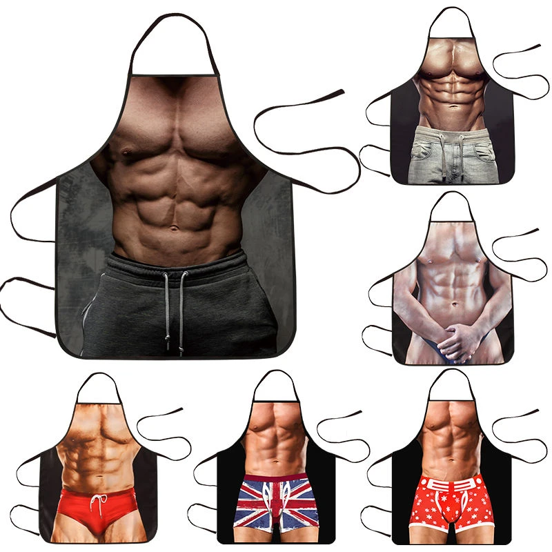 创意搞怪围裙厨房做饭工作服男防水个性罩衣餐饮专用防油溅围腰女