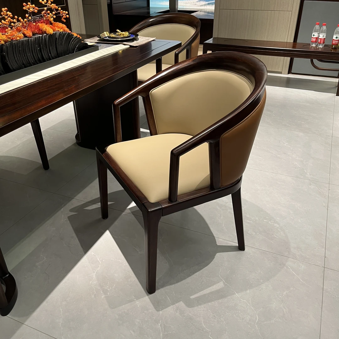 锦福轩  餐椅全实木中式吃饭餐椅家用餐厅古典一桌四椅