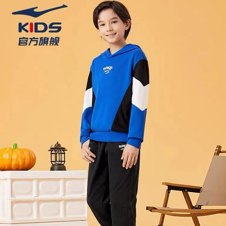 【套装】鸿星尔克男女款中大童针织休闲运动套装65222301019