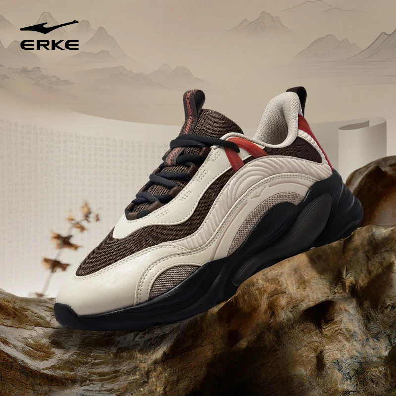 未央秋冬版丨鸿星尔克情侣老爹鞋复古百搭情侣潮鞋厚底休闲鞋