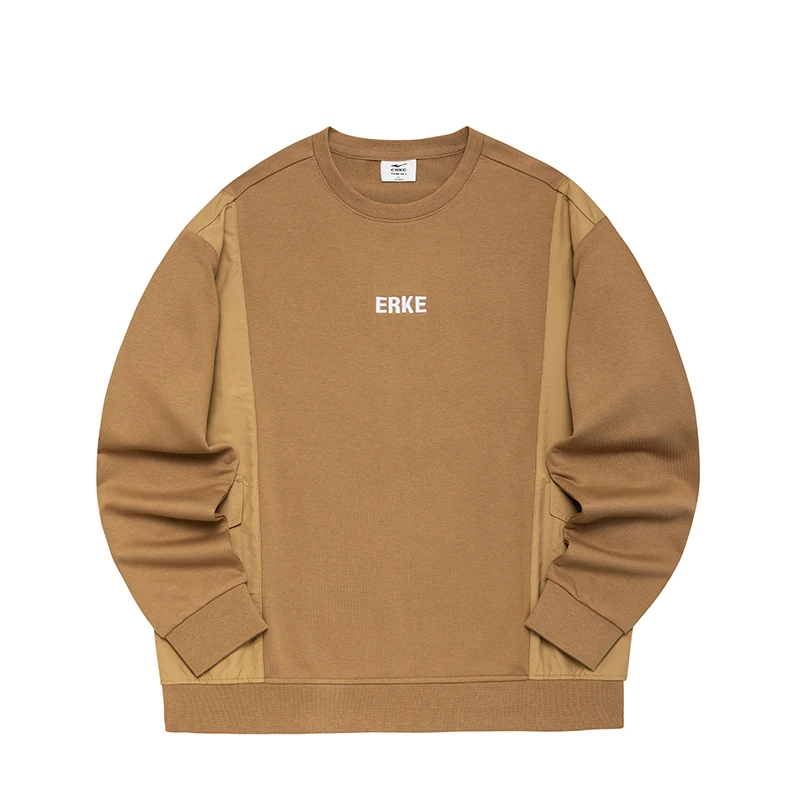 无双大师丨鸿星尔克时尚潮流圆领卫衣运动休闲上衣男-2353