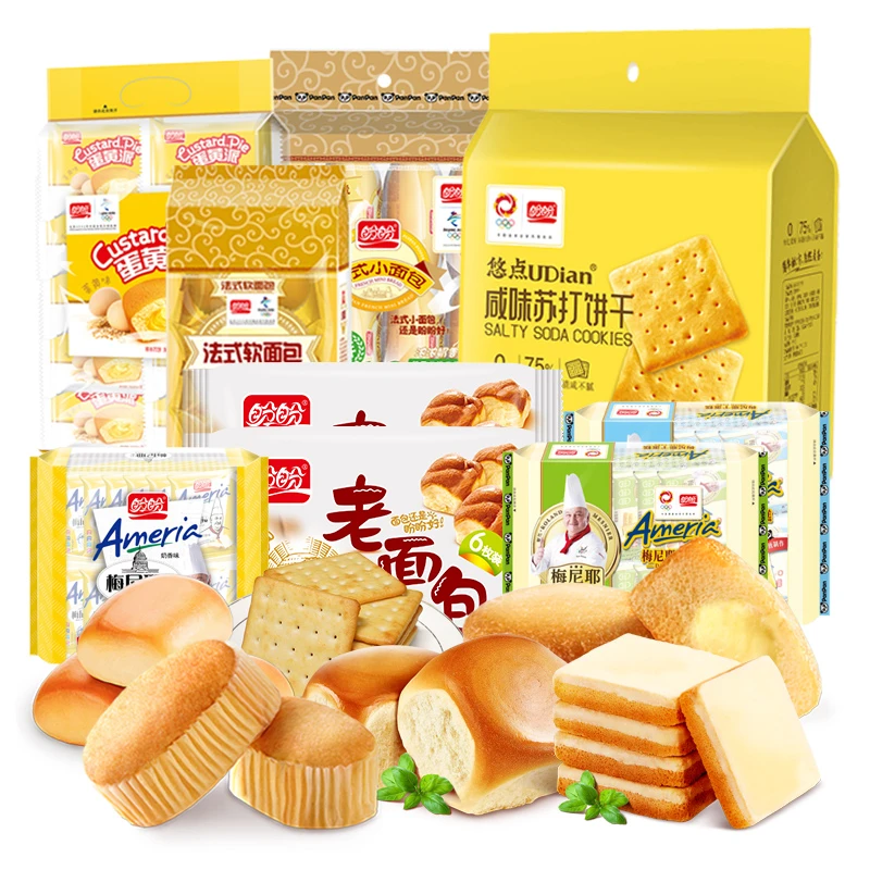 盼盼【直播专享】糕点面包零食 干蛋糕苏打饼干小面包软面包3.2斤