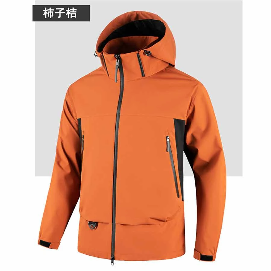 软壳夹克外套防风冲锋衣三防冲锋衣休闲运动连帽登山服- JK90989