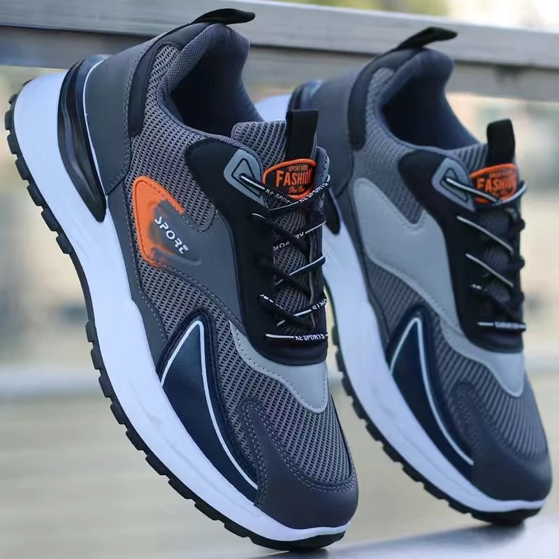 男鞋夏季新款透气网面运动鞋韩版轻便休闲鞋软底防滑防臭跑步鞋男