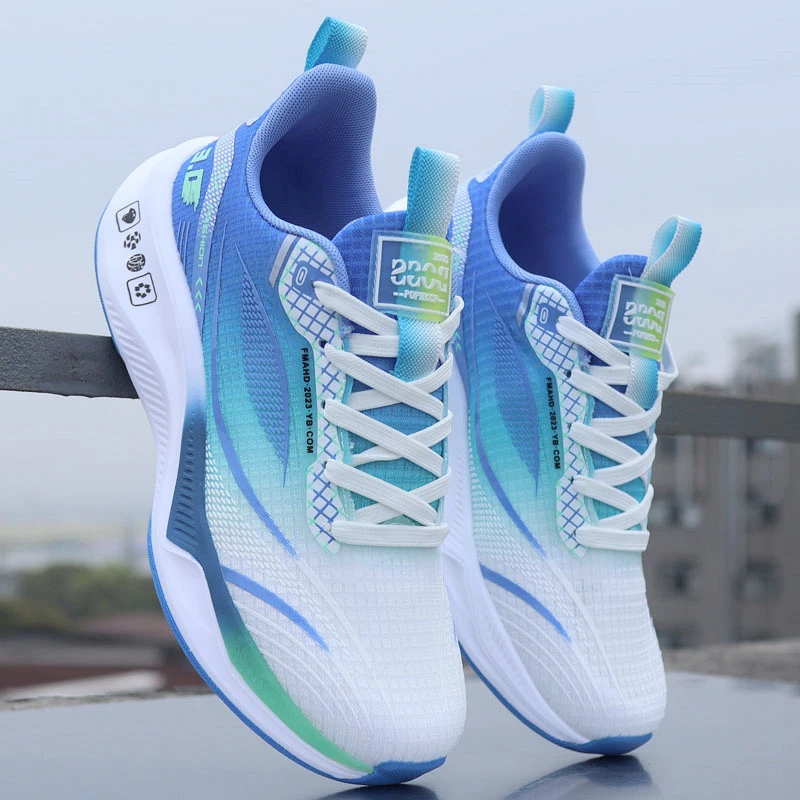 超轻软底跑步鞋男网面透气休闲男鞋防滑减震回弹运动鞋中考学生鞋