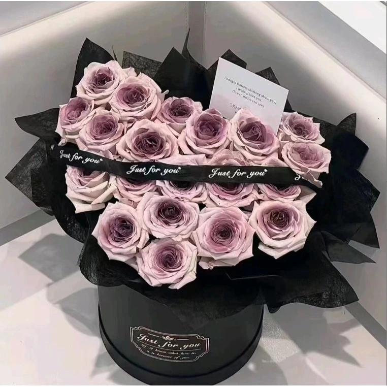 抖音【同城配送】【浅浅微笑】21朵乌梅子酱玫瑰抱抱桶附近花店送花上门送女友闺蜜老婆生日鲜花送朋友