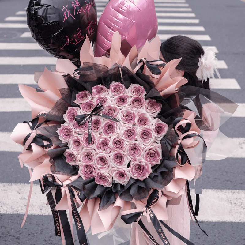 【镇店之宝❤️心型乌梅子酱花束】曼塔玫瑰生日约会鲜花表白求婚送