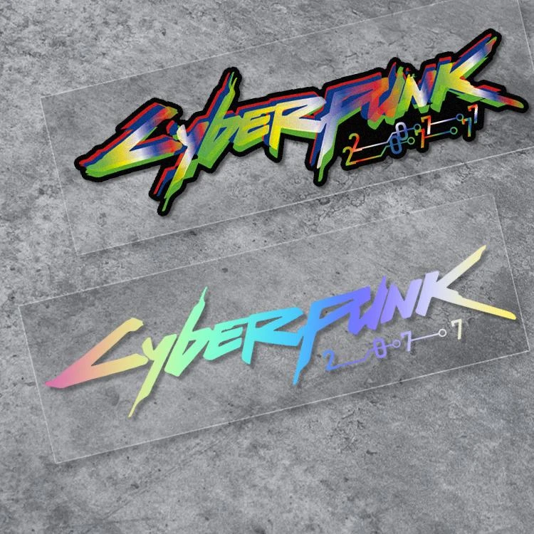 FXYP赛博朋克Cyberpunk2077汽车电动摩托车电脑箱包防水反光贴纸