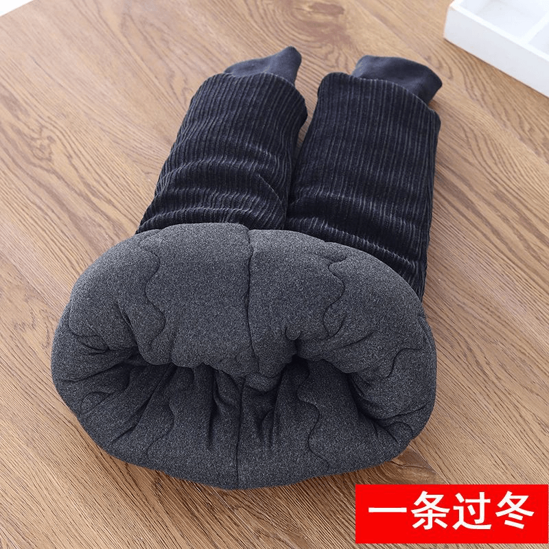 子涵童装D儿童加厚棉裤冬装一条过冬男女童宽松丝棉裤子三层夹棉