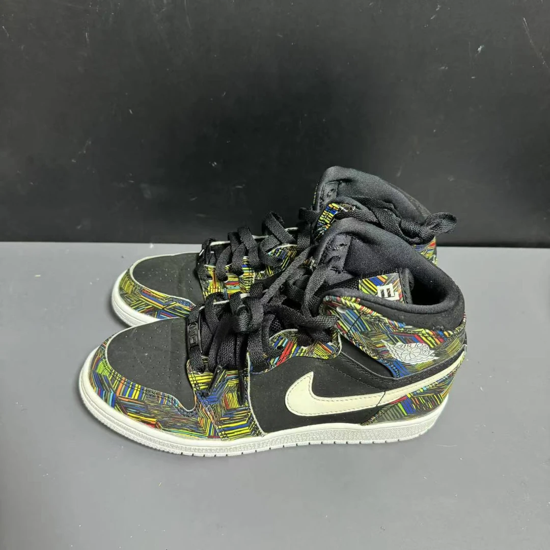 36.5码/AJ1 黑人月 中帮 板鞋