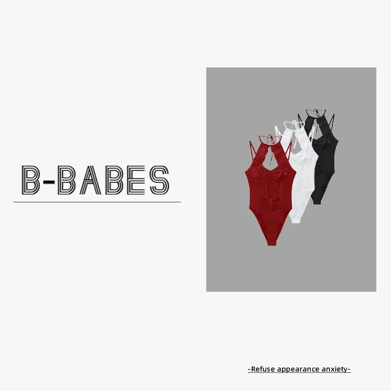 B-babes【性感禁区】蕾丝性感吊带上衣内搭美背微胖修身显瘦背心