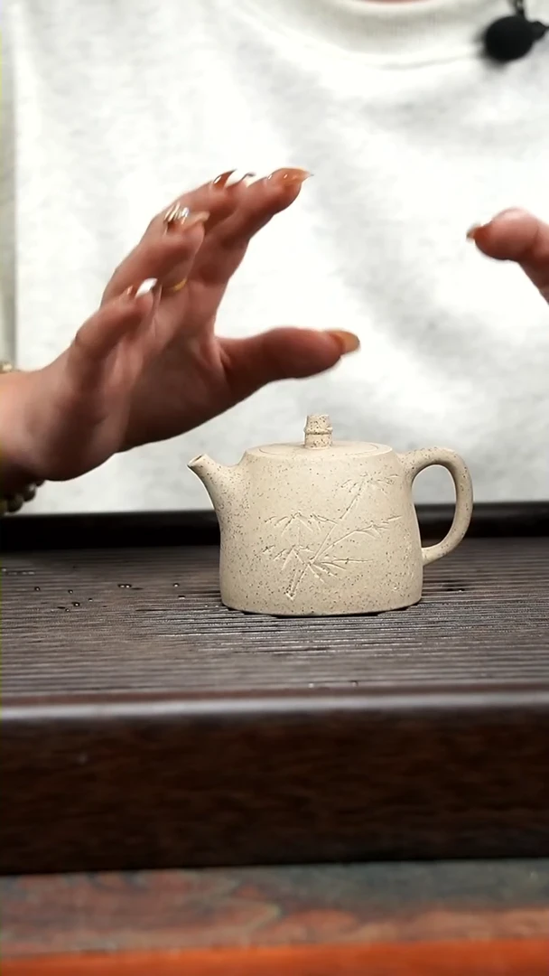 【闪购商品】紫砂茶壶汉铎白玉段