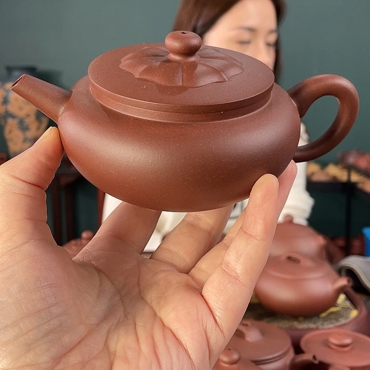 紫砂茶壶底槽清梵莲245cc