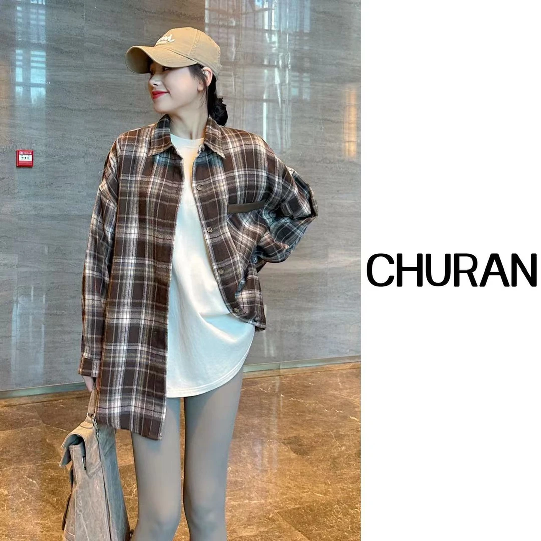 U.V.Y小众复古衬衫2025显瘦新款时尚休闲洋气懒惰风春秋衬衣上衣