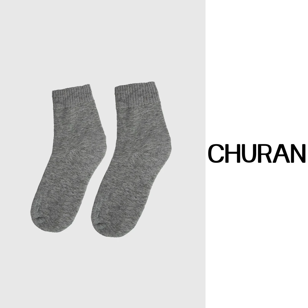 秋冬小众加厚袜子韩版ins中筒袜基础女袜