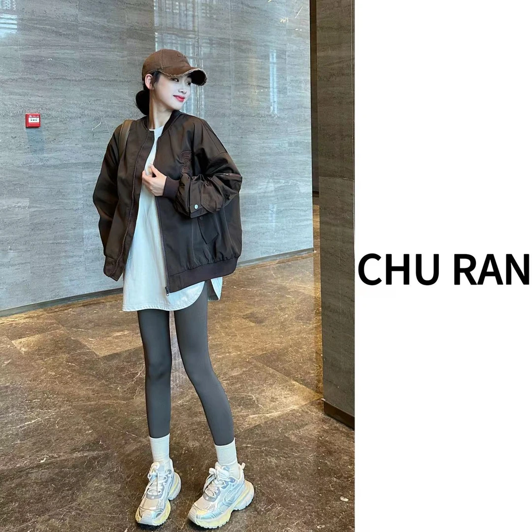 百搭刺绣外套女秋季2025新款爆款休闲美式复古上衣oversize夹克