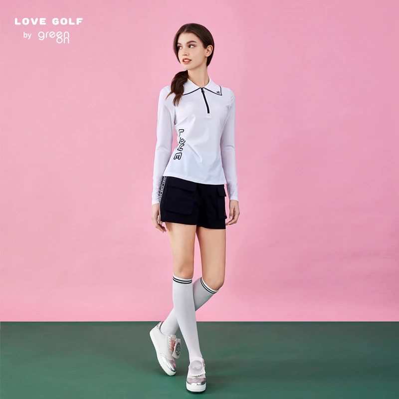 高尔夫女装长袖t恤冰丝防晒新款运动球服防紫外线女士上衣LG2196