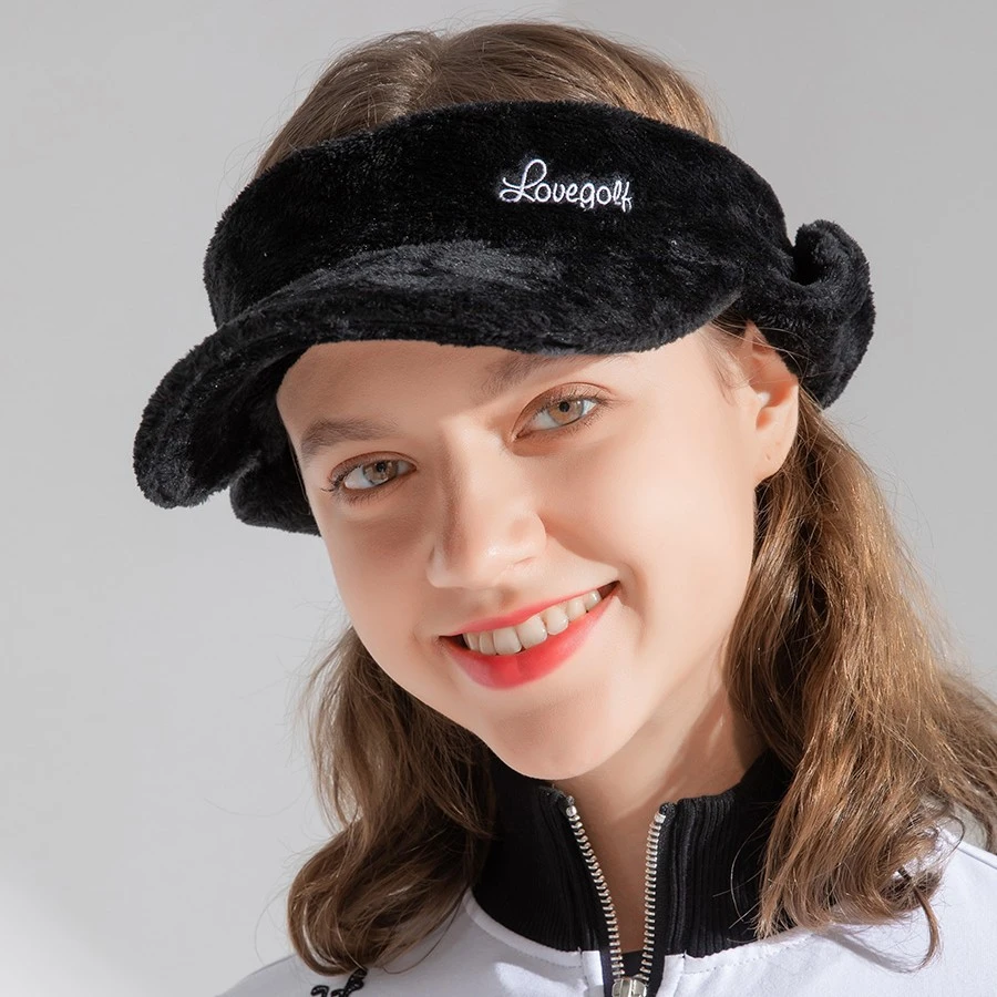 秋冬季女款高尔夫球帽保暖加绒帽运动休闲高尔夫服装女款