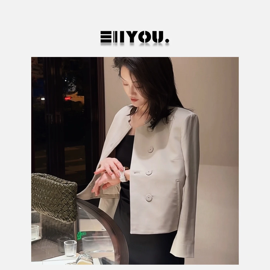 【ENYOU定制】圆领混纺西装外套