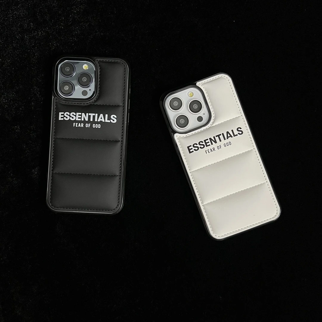 个性潮酷肤感羽绒服标签手机壳适用iPhone16proamx磨砂15p全包14p