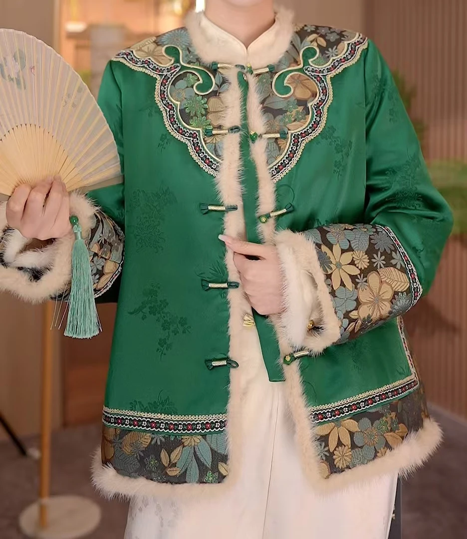 新款典藏版国风夹棉加厚外套2024D6474—小璐