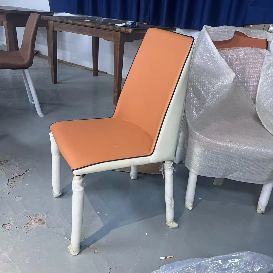 餐椅 化妆登 椅子橙色  500-450-750  微瑕